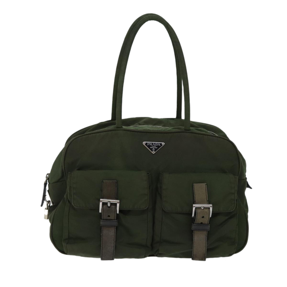 PRADA Hand Bag Nylon Khaki Auth 72642 - Picture 13 of 16